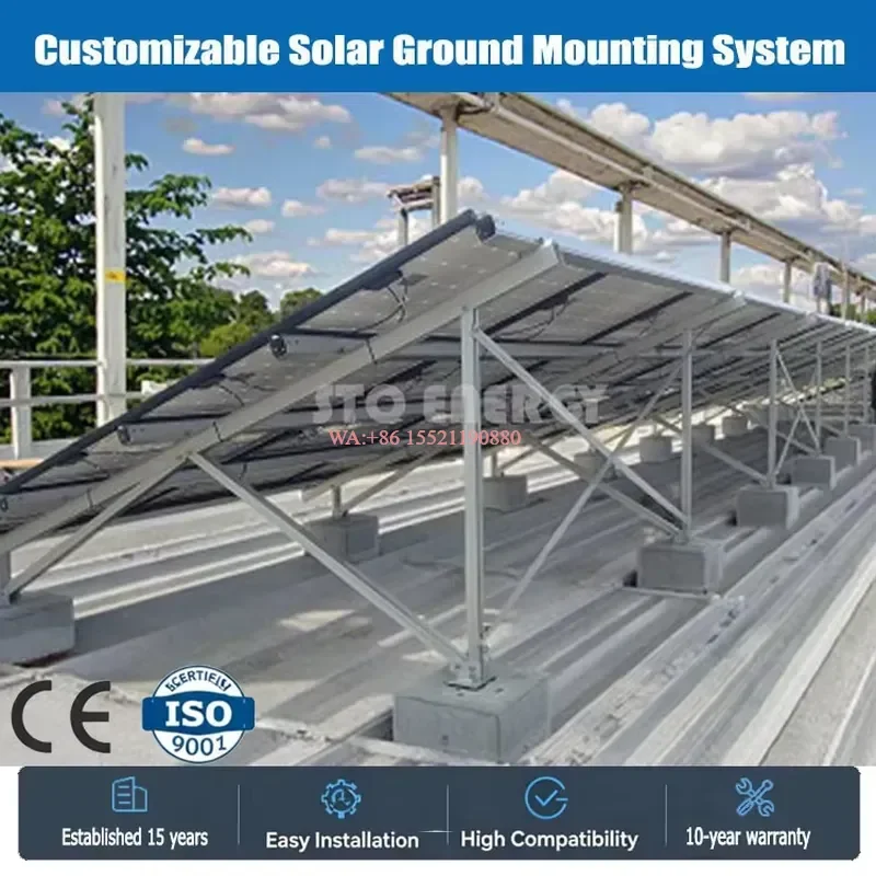 wmwmnu Factory Supplier PV Ground Photovoltaic Structures Producer Ground Mounted Solar Panel Mounting System for Solar