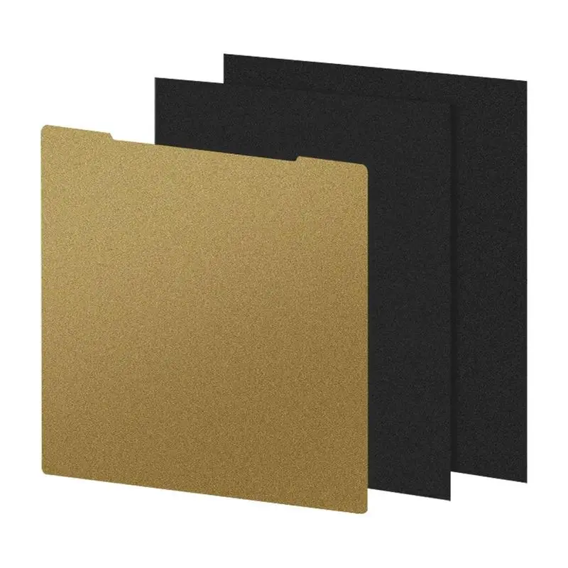 

3D Printer Build Plate PEI Sheet Heated Bed Plat form Double Sided Smooth And Gold Textured Build Plate For 3D Printer