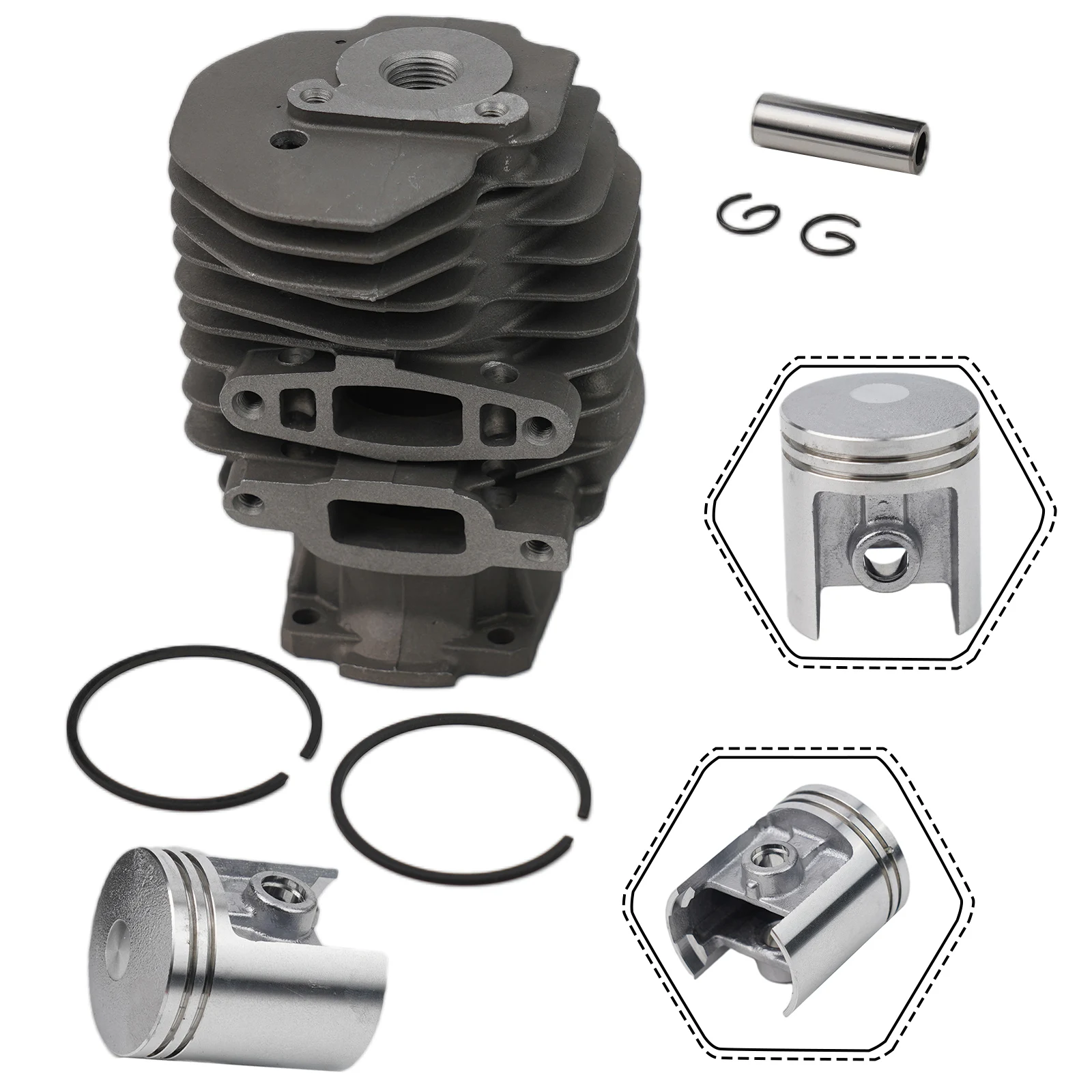 Quality Outdoor Power Equipment - คุณภาพสูง ลูกสูบและกระบอกสูบ สำหรับเครื่องยนต์เลื่อยโซ่ยนต์ ชุดอุปกรณ์ตัดหญ้าในสวน สำหรับเครื่องตัดหญ้า อะไหล่ทดแทนสำหรับใช้งานกลางแจ้ง