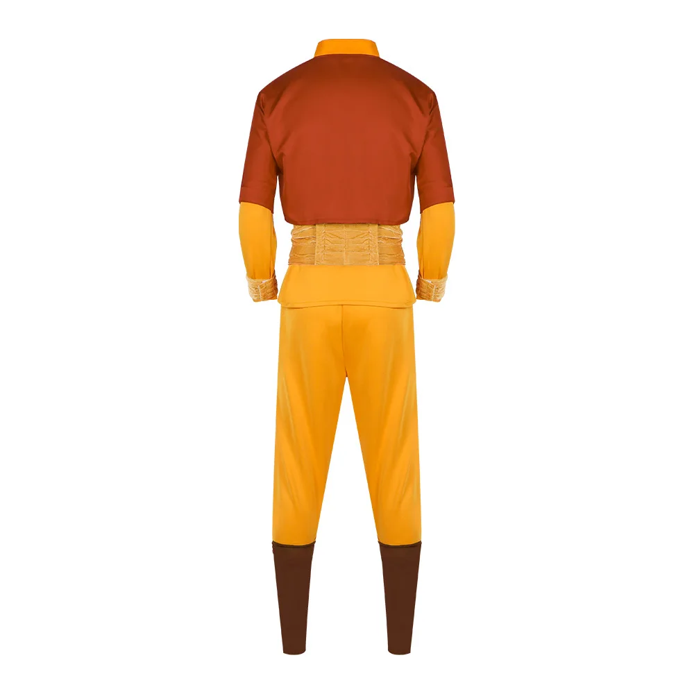 Anime Avatar Aang Cosplay Kostuum Volwassen Kinderen Kostuum Prestaties Uniform Halloween Carnaval Party Rollenspel Pak voor Mannen