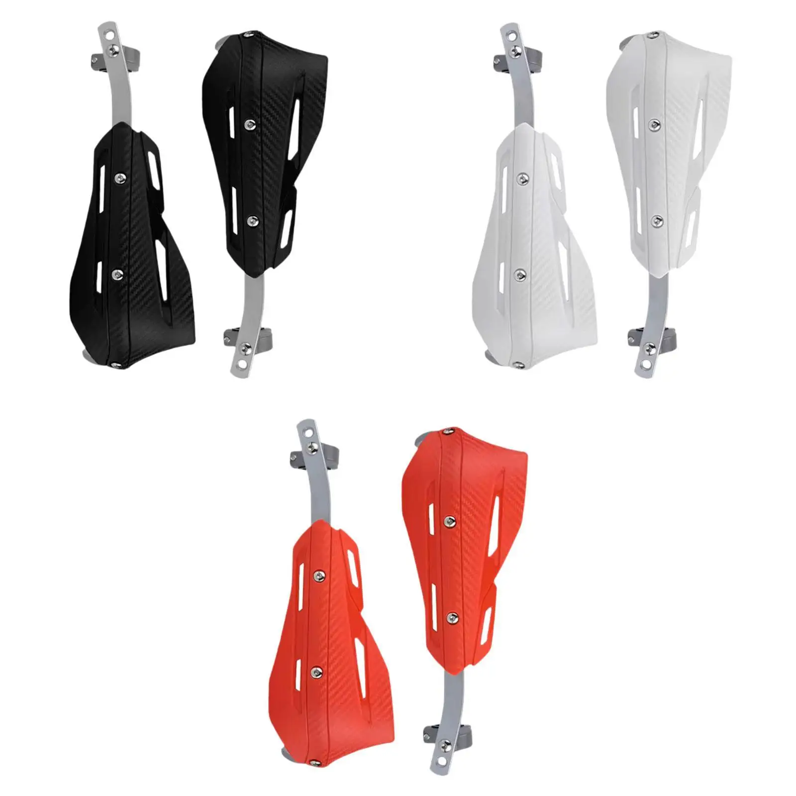 2x 핸들바 가드 커버 알루미늄 합금 핸들 견고하고 설치가 쉬운 쿼드 ATV 모토크로스용 더트 바이크 핸드가드