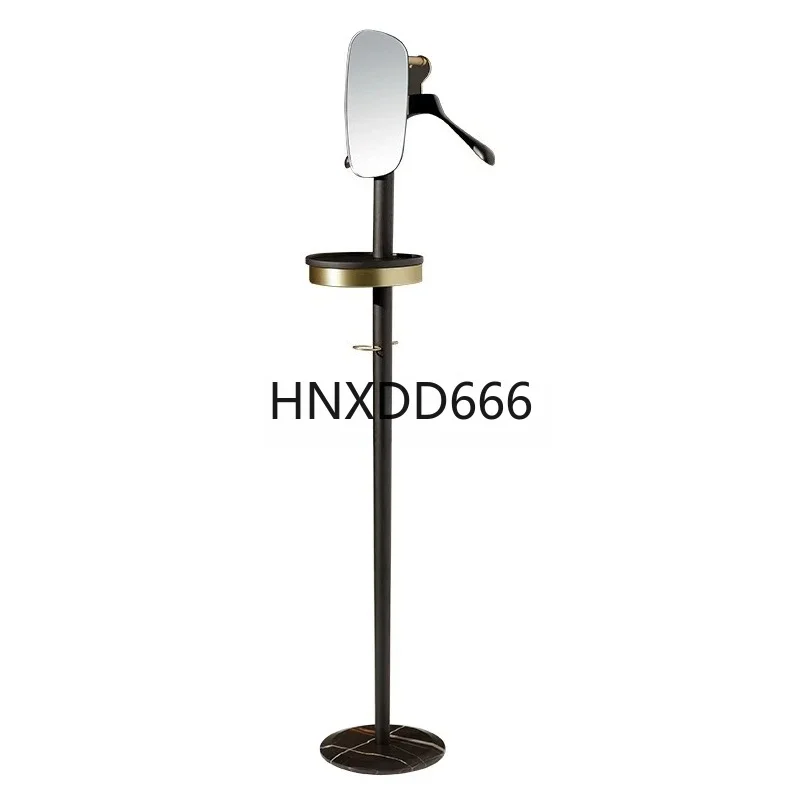 Light luxury living room movable with mirror integrated ash wood coat rack bedroom floor hanger