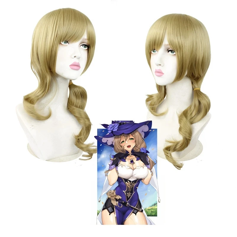 Genshin Impact Lisa Role-playing Costume Adult Carnival Uniform Wig Anime Halloween Costume Female Game Role-playing