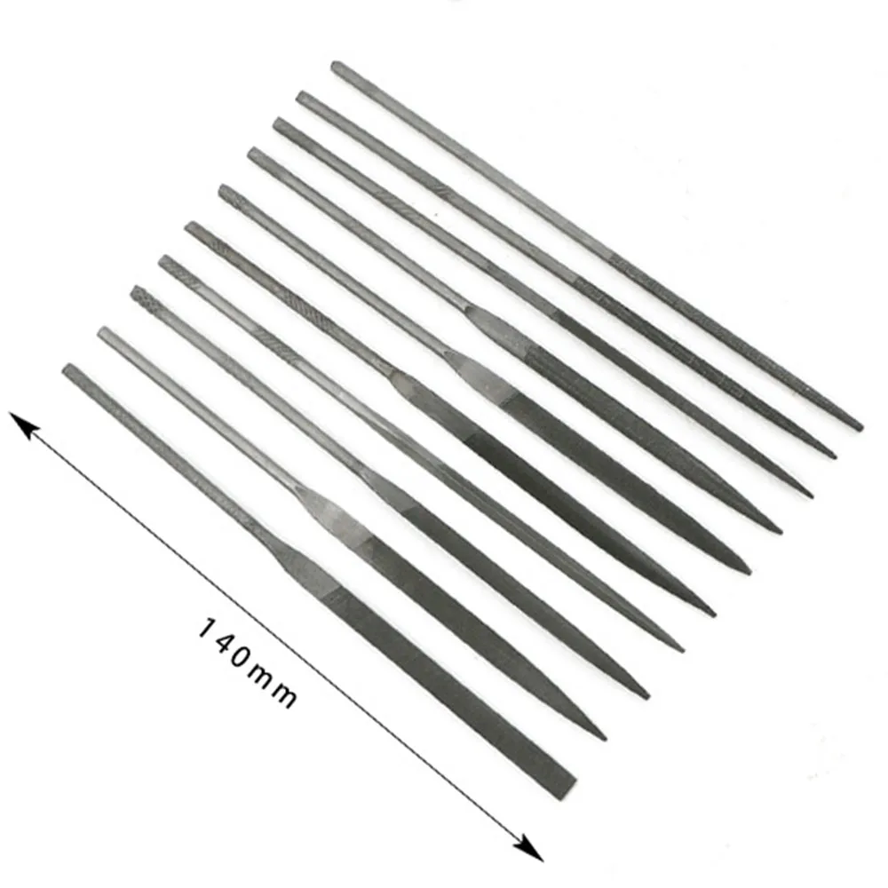 10Pcs 140mm Metal Needle Files Gold Silver Acid Solution Scrap Metal Jewelry Testing Test Kit