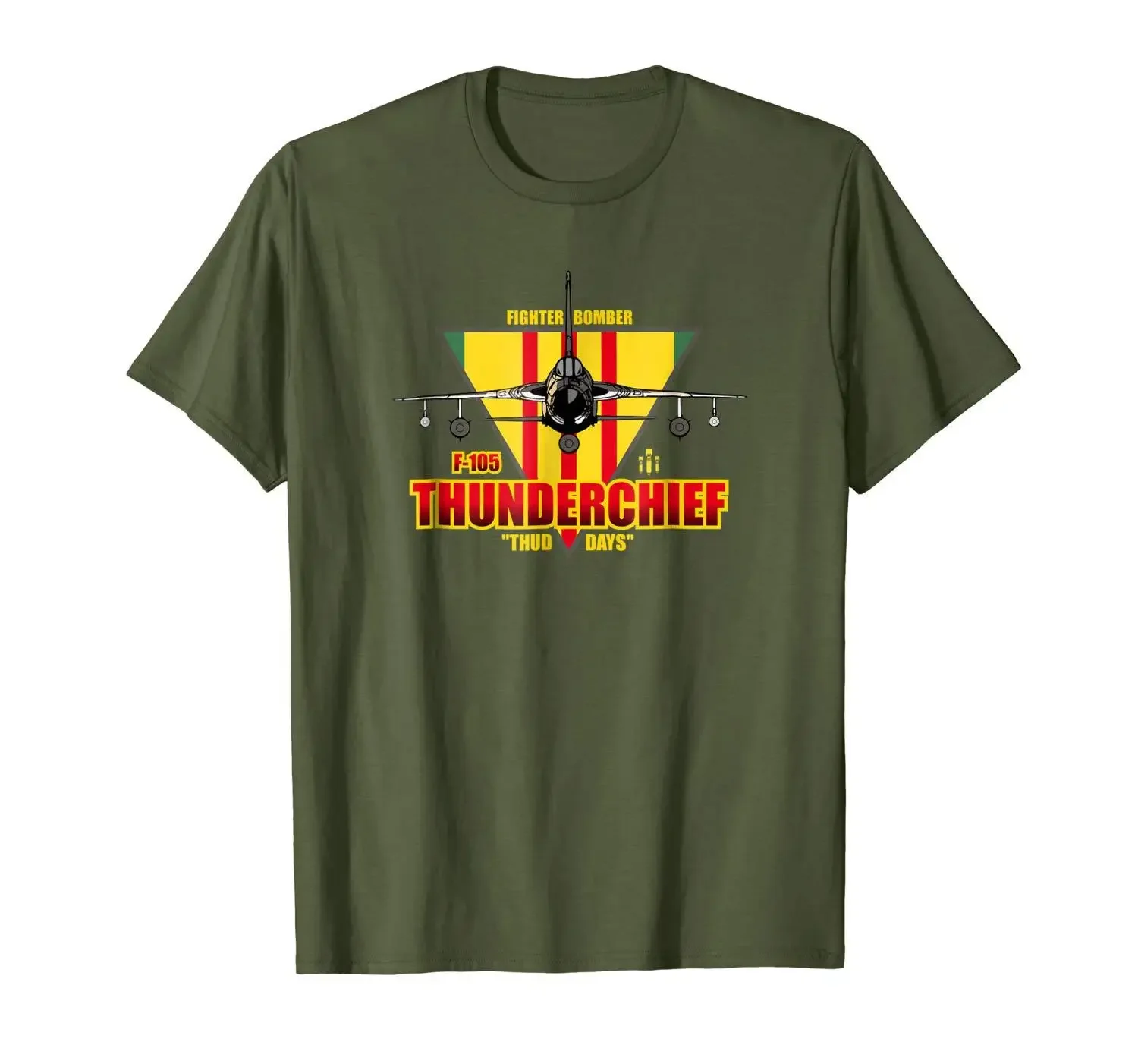 F-105 Thunderchief Air Force Fighter Bomber Men T-Shirt Short Sleeve Casual Cotton O-Neck Summer Shirts