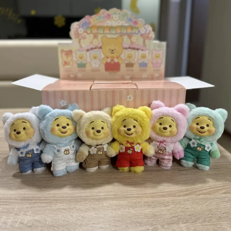 

Подлинная TOPTOY, милая серия Винни-Пух Candy, глухая коробка, периферийные виниловые плюшевые фигурки и изысканный новогодний праздничный подарок