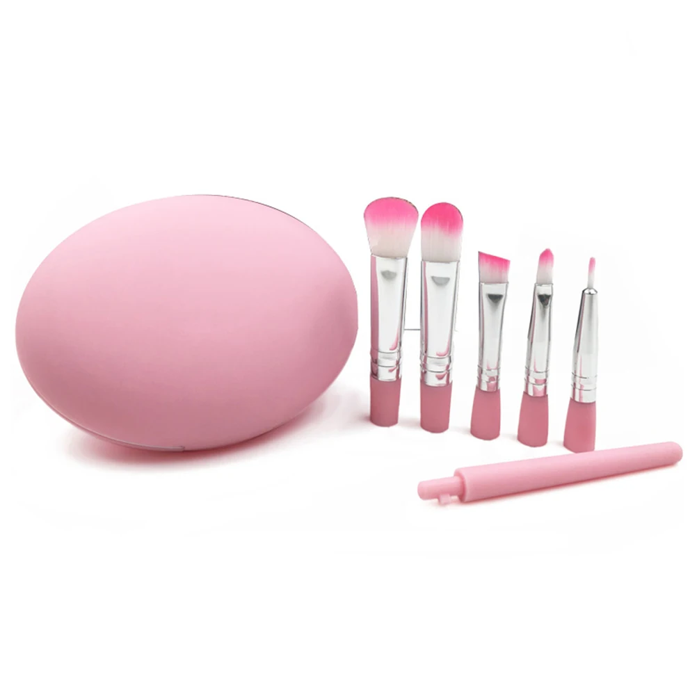 

1Set Eye Makeup Brush Kit Pink 5 Pieces Different Shapes for Daily Eye Makeup Tool Set Eyeshadow Brush Set