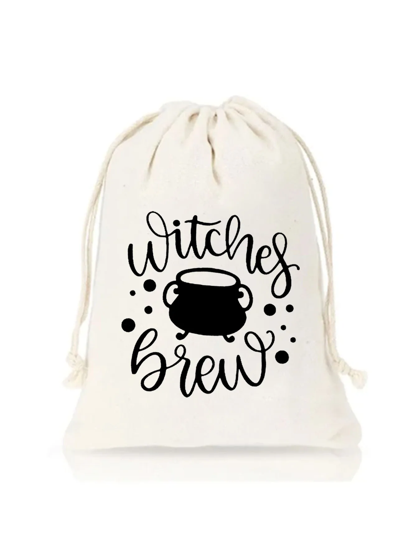 Drawstring Bag Witch crucible Trick or Treat Candy Halloween Goodie Bags with Drawstrings Halloween Party Supplies Decoration ﻿