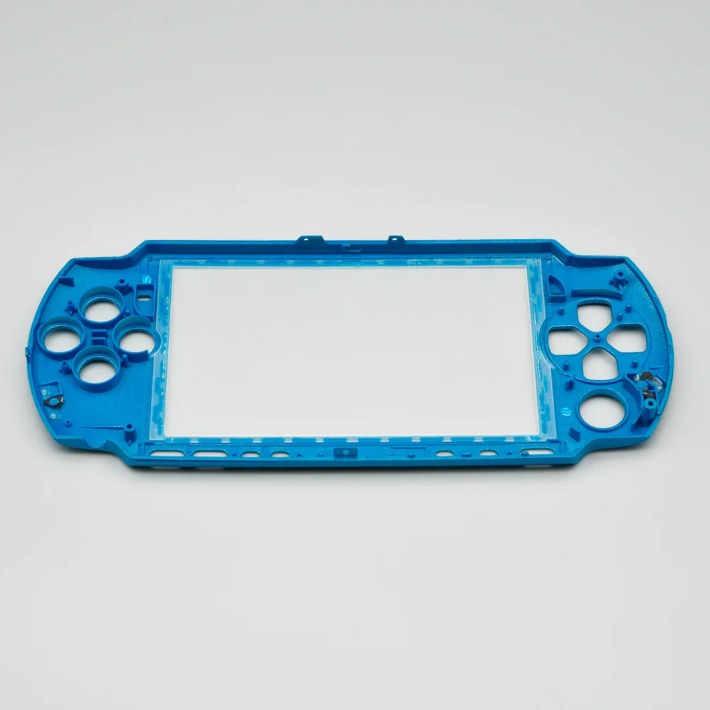 Голубой для PSP 3000 запасные части сменный корпус Корпус Лицевая панель Передняя Нижняя крышка чехол с полными кнопками комплекты аксессуаров