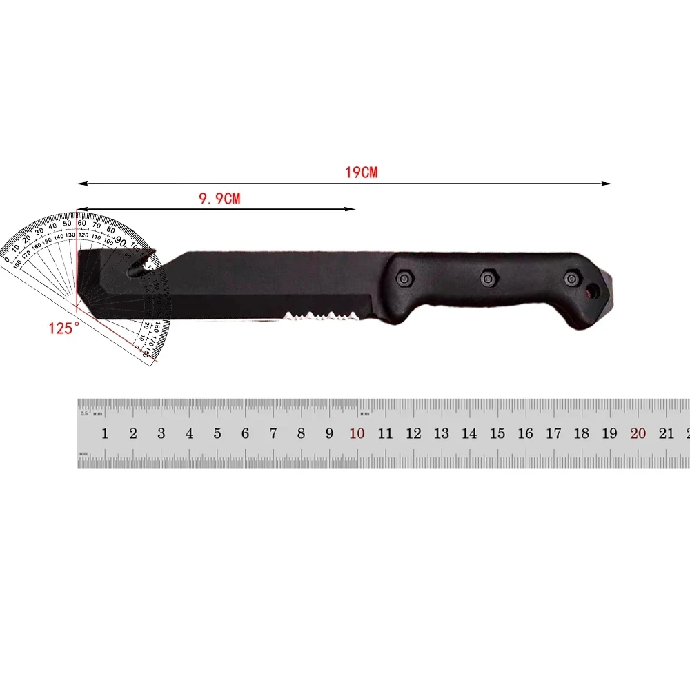 KA-BAR-BK3, Wilderness survival Hunting knife Emergency rescue tool Fishing Mountain Diving Camping Outdoor knife