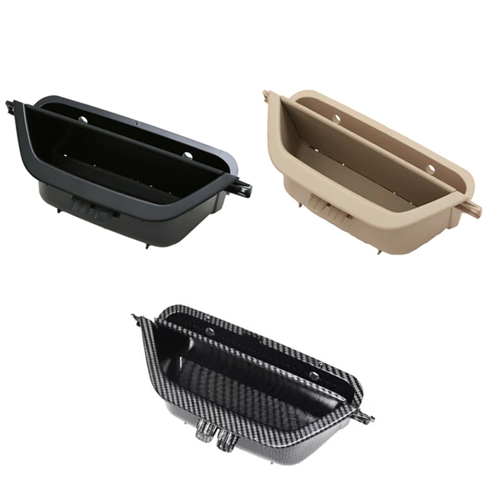 

Черный органайзер для боковых дверей из углеродного волокна, черный дверной подлокотник для хранения, подходит для BMW X3 F25 2010-2016, бежевый