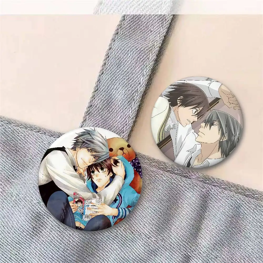 BL أنيمي Junjou رومانسية شارات زر PinsBrooch الإبداعية مضحك يقتبس شارة الملابس على ظهره مجوهرات هدية للأطفال الأصدقاء