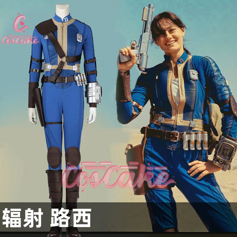 Fall Cos out Lucy Cosplay Vault 33 Women Women's men Jumpsuit suit Jumpsuit Uniform Prop Kids Halloween Party Women