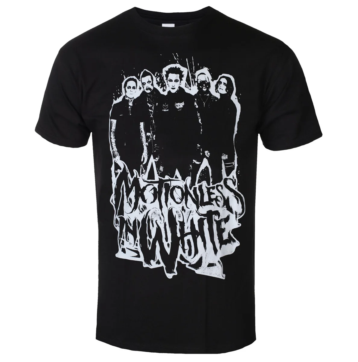 Hot Motionless in White Grafik-Baumwoll-Band-T-Shirt Unisex Sommer Kurzarm Mode-Marke Tee Luxus Casual Vintage T-Shirts – Detail 4