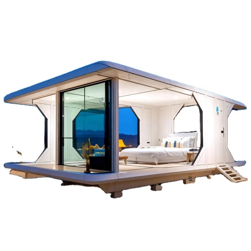 High Quality Luxury Tiny Casas Prefabricadas Mobile Baratas Space Capsule 2 Bedroom Container Home