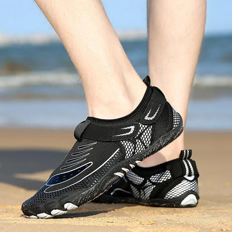 Outdoor Sports Shoes Swimming Water Shoes Stretch Breathable Unisex Non-slip Rubber Running Shoes Fitness Cycling Shoes 35-46