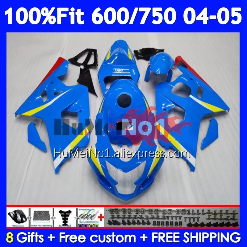 OEM Body For SUZUKI GSXR 750 600 CC K4 GSX-R600 103No.91 GSXR-750 GSXR600 GSXR750 04 05 2004 2005 Injection Factory hot Fairing