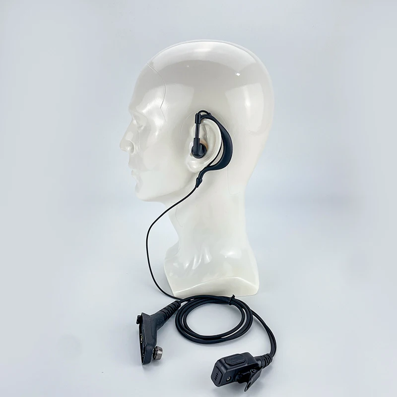 K15 Wired Music Earphones Headphones Over-the-Ear Compatible Motorola XIR P8200 P8268 P8668i GP328D GP328D+ Walkie-Talkie Models