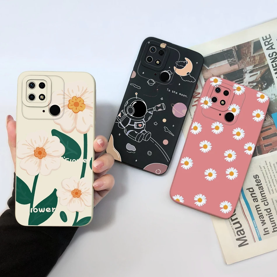 Case For Xiaomi Redmi 10C 10X 10A Sport Panda Camera Coverage Soft Liquid Silicone Cover For Redmi 10 C X A Sport Funda Bumper