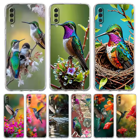 Phone Case For Samsung A56 A36 A26 A16 A14 A12 A22 A32 5G A34 A42 A52 A54 A50 A70 A72 A40 A20E A20S A04S A06 Cover Hummingbird