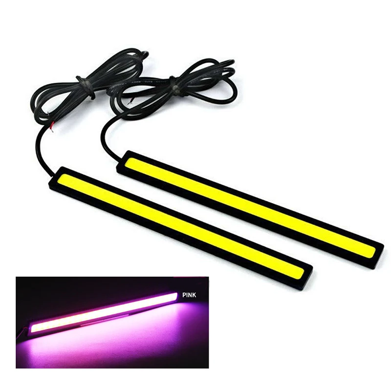 Dc 12v Car Led Strip Universal Car Accessories Turn Signal Parking Fog Bar Lamp Durable Daytime Running Light Waterproof