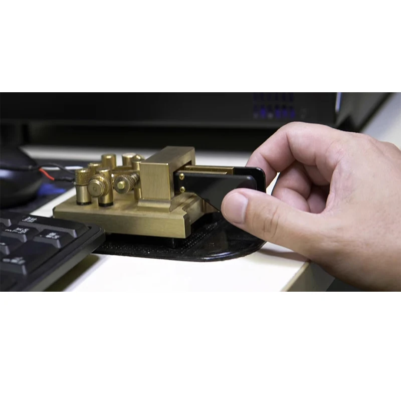 Magnetic Dual-Paddle Key Automatic Paddle Keyer CW Morse Code High-Frequency Radio Shortwave CW Amateur Radio Transceiver