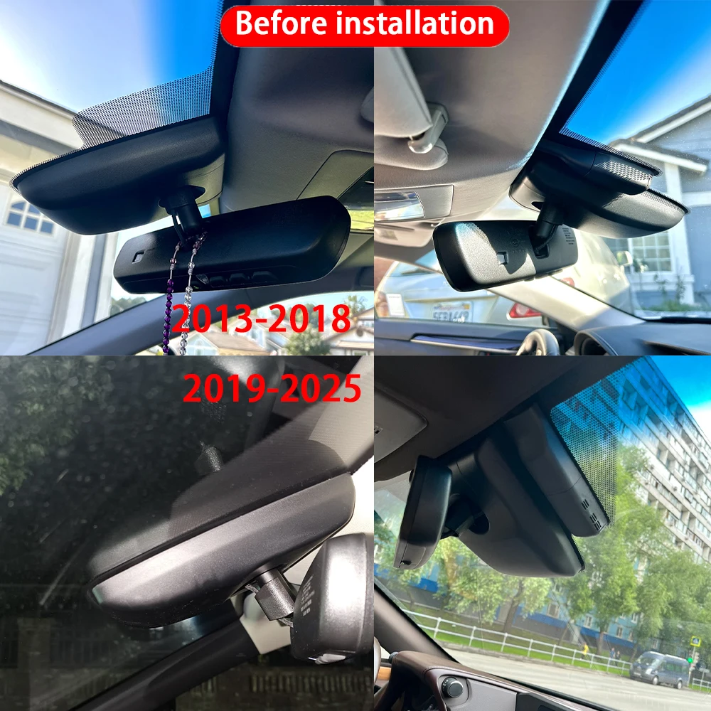 for Lexus ES ES200 ES350 ES250 ES300h 2013-2025 4K 2160P Dash Cam Front Rear Car Camera DVR Wifi Plug & Play Video Recorder