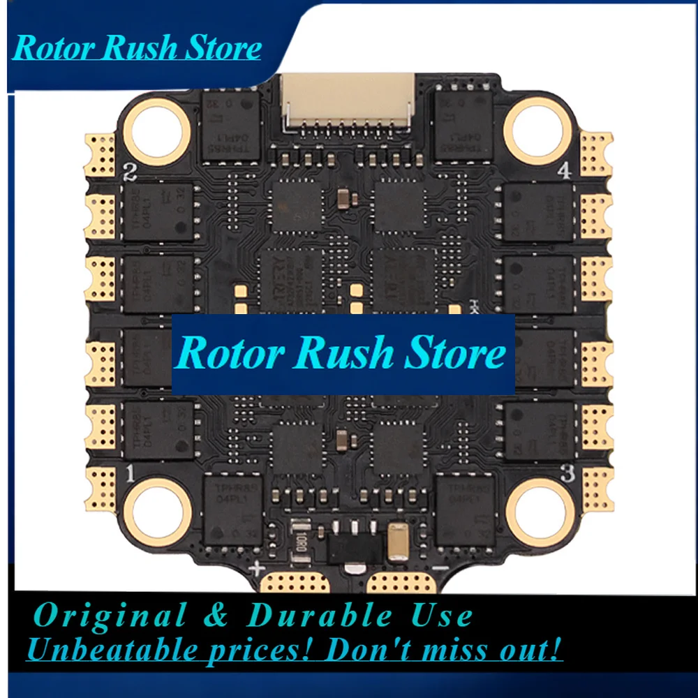 RoRuSHAKRC BLHeli-S 50A/ BLHeli-32 65A 4in1 Brushless ESC Support DShot 150/ 300/ 600/ PWM/ Oneshot 2-8S Lipo For RC FPV Racing