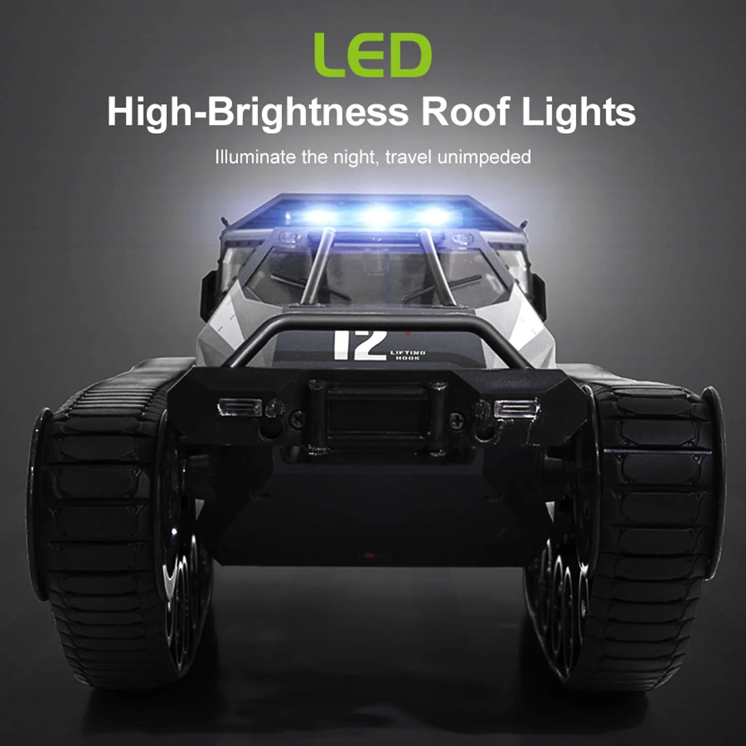 

JJRC C8812 MAX 1/12 2,4 ГГц Дрифтовый автомобиль с дистанционным управлением 360° ° Вращающиеся гусеничные светодиодные фонари для внедорожников, защита от зарядки