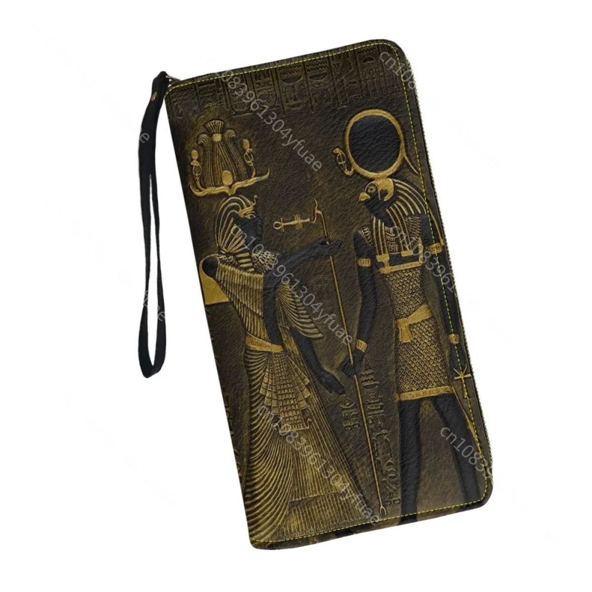 Ancient Egyptian Art Design Women Wallet Luxury Ladies Casual Portable Girls Travel Bag Female