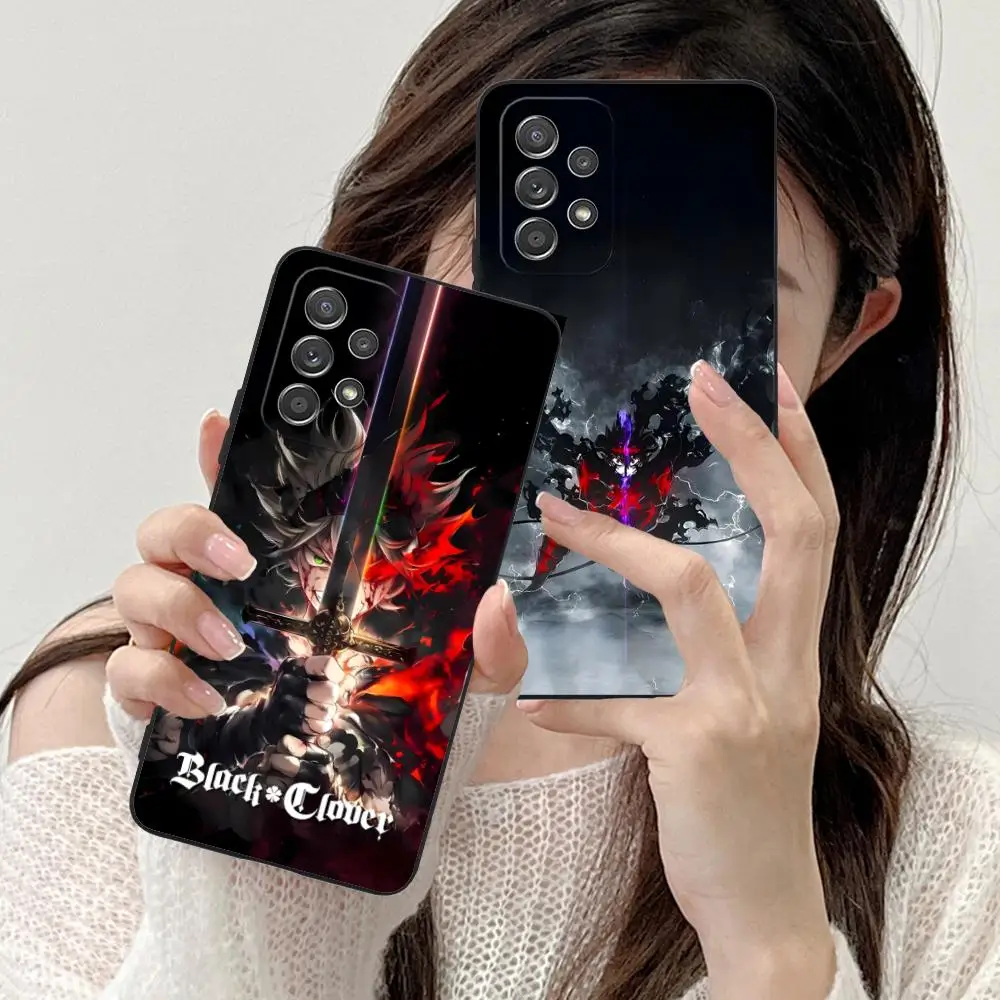 

Чехол для мобильного телефона Black Clover Asta для Samsung Galaxy A73 72 71 70 56 55 54 53 52 36 35 34 23 16 15 5G Цвет защитный роскошный