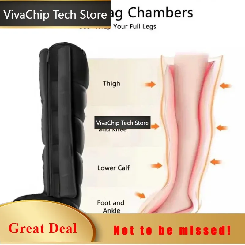 VivaCTAir Compression Massage Boots Sports Recovery Full Leg Massager With Compression Fast Recovery Boots For Leg And Foot