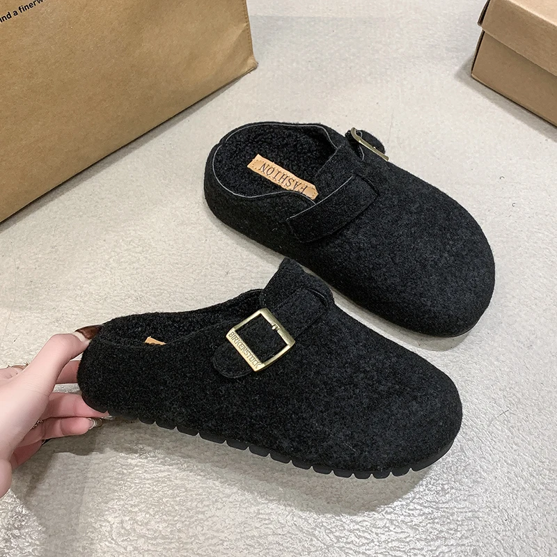 

Женские сабо из хлопчатобумажной ткани, кожаные шлепанцы с пробковой крошкой, удобная модная обувь для картофеля, хлопковые тапочки с поддержкой свода стопы