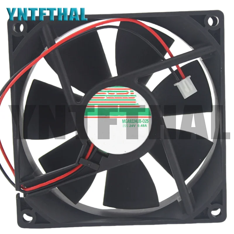 New MGA9224UB-025 24V 0.48A 9025 9CM Inverter Cooling Fan