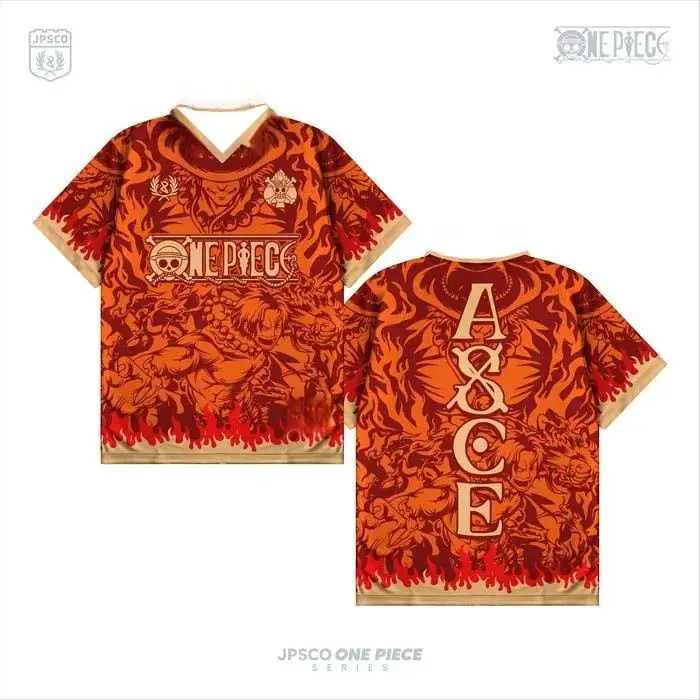 2026 One Piece Luffy Anime T-Shirt Vintage Baseball Jersey Style Men 3D Full Print Y2k Streetwear Harajuku Graphic Tee