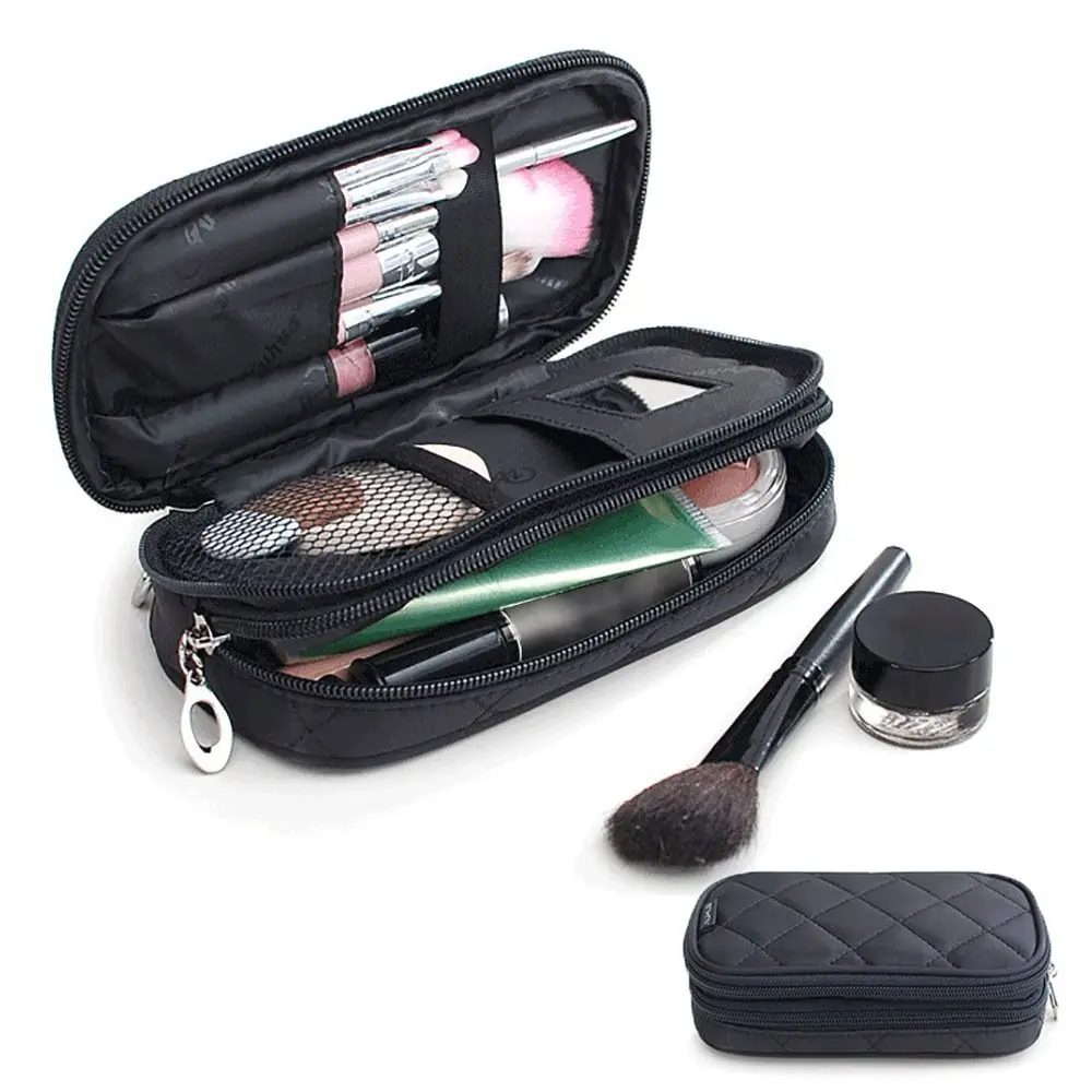 

Fashion Double-Layer Makeup Bag Large Capacity Multifunctional Storage Toiletry Bag Portable Travel Organizer Washbag