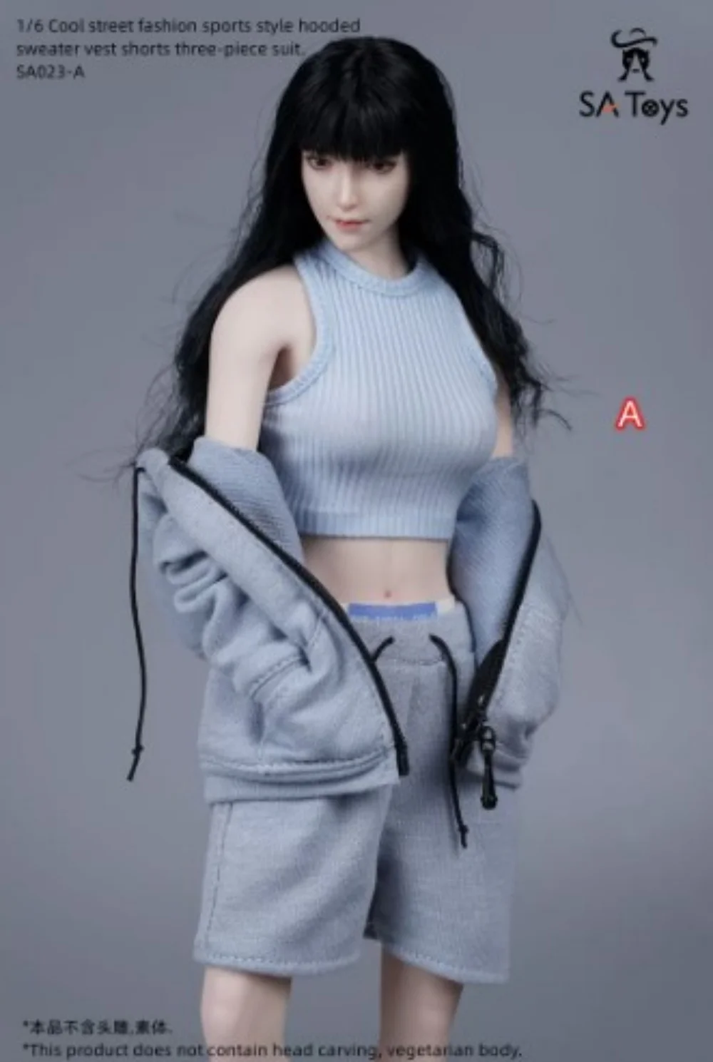 

SA Toys SA023B 1/6 Hoodie Shorts Pants Vest Sport Clothes F12" figure PH TBL Model toys