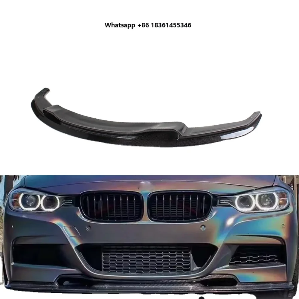 

For 3Series F30 F31 320i M Sport 2012-2017 Carbon Fiber Front Bumper Lip Spoiler