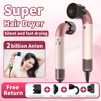 Professinal Leafless Hair Dryer Negative Lon Hair Care Quick Home Powerful Hairdryer Constant 200 Million Anion Blow Dryer