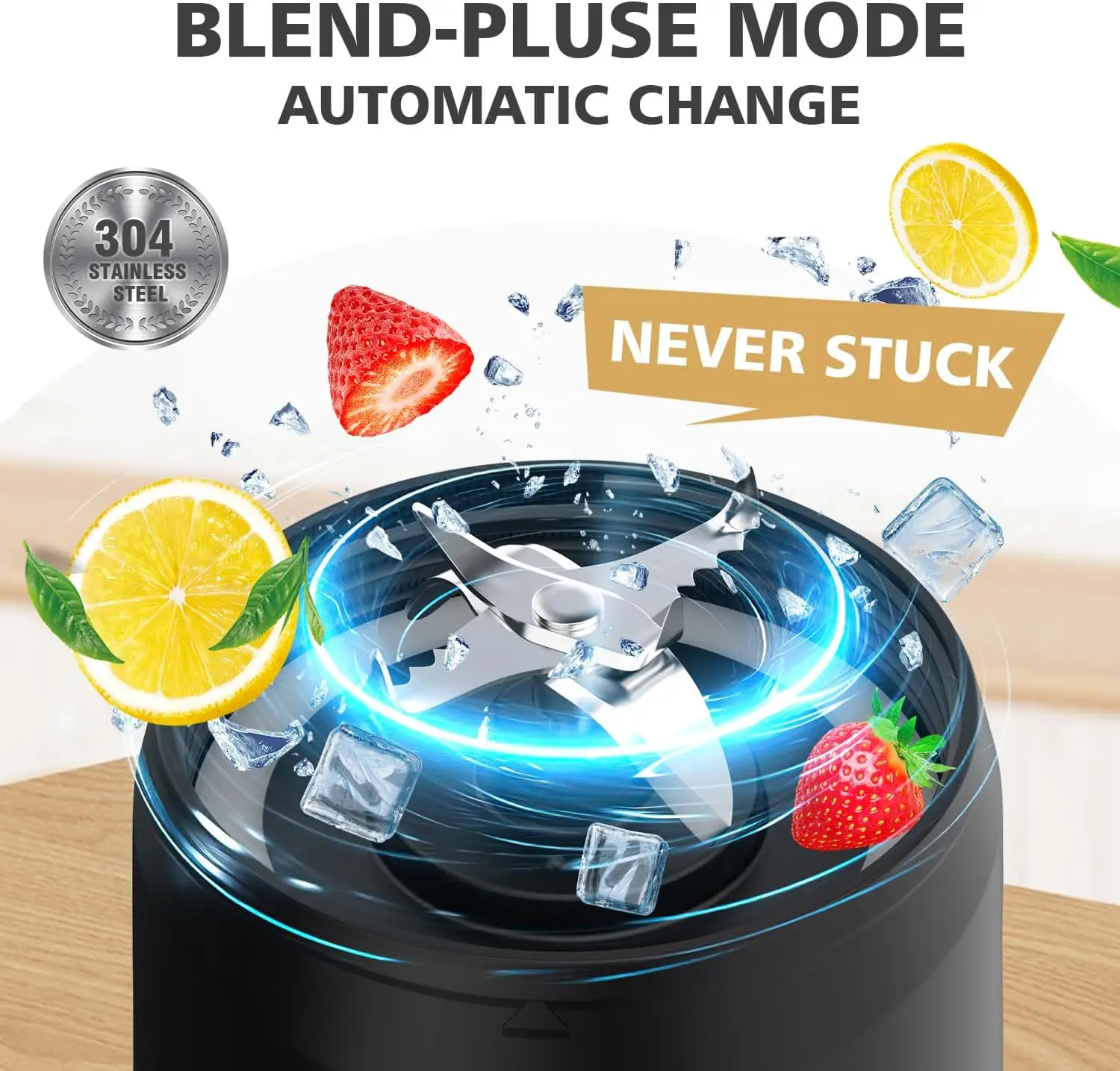 24-Ounce Personal Blender with USB-C Rechargeable, Includes Insulated Carrying Case and Recipe Book, for Shakes and Smoothies, E