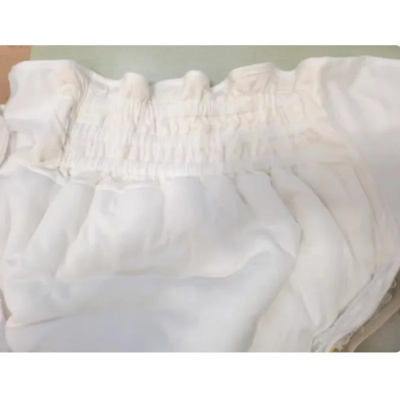 ABDL Pure Cotton Nappy Cover Adult Baby High Waist Leak Proof Diapers Briefs Solid Color Plus Size Panties DDLG Role-play Panty