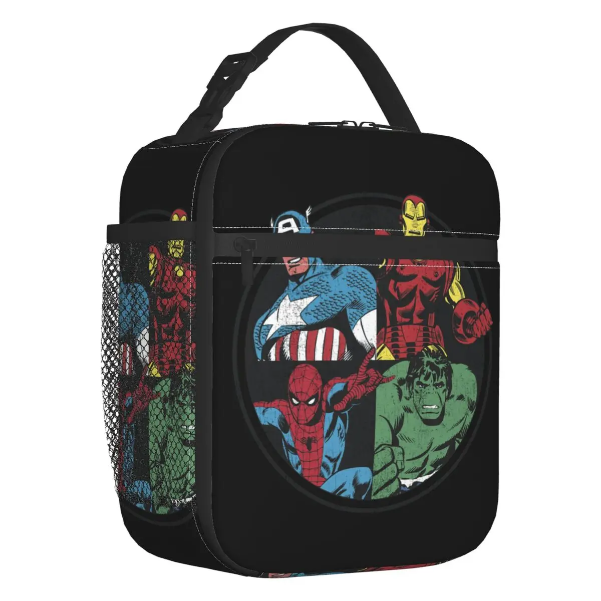 Custom Hulk Avengers Assemble Insulated Lunch Bag for Women Portable Thermal Cooler Lunch Box Beach Camping Travel