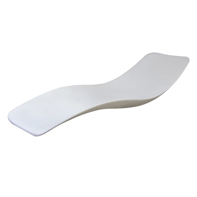 

White Plastic Outdoor Pool Sunbed Hotel Suitable Sun Daybed Lounger Chaise Beach Lounge Chair
