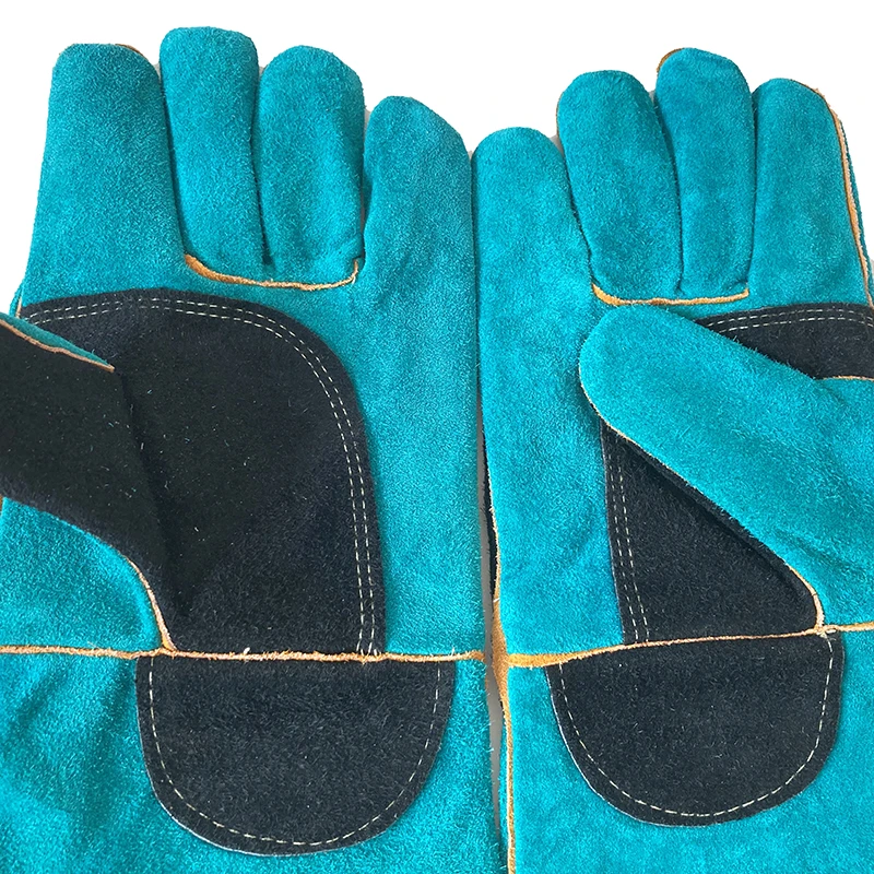 23.6inch 60cm Heavy Duty Long Mining Anti Bite Welding Safety Leather Garden Working Gloves Pet Gloves Protective