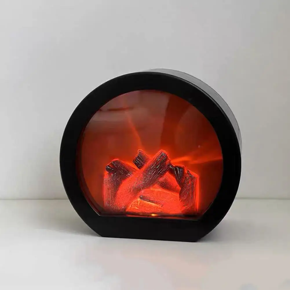 Lampada a fiamma simulata Luce per camino portatile Lanterna con effetto fiamma realistica per decorazioni per interni ed esterni Elettrico portatile