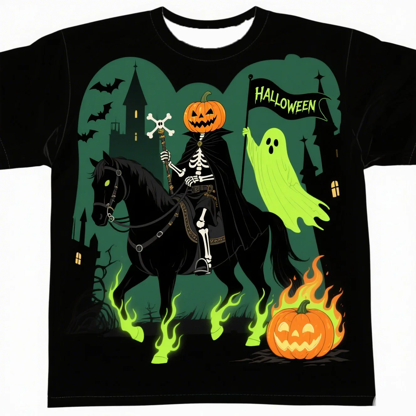 

Halloween and Day of the Dead Themed 3D T Shirts for Men Unique Festive Print Tees Perfect for Holiday Outings and Gatherings