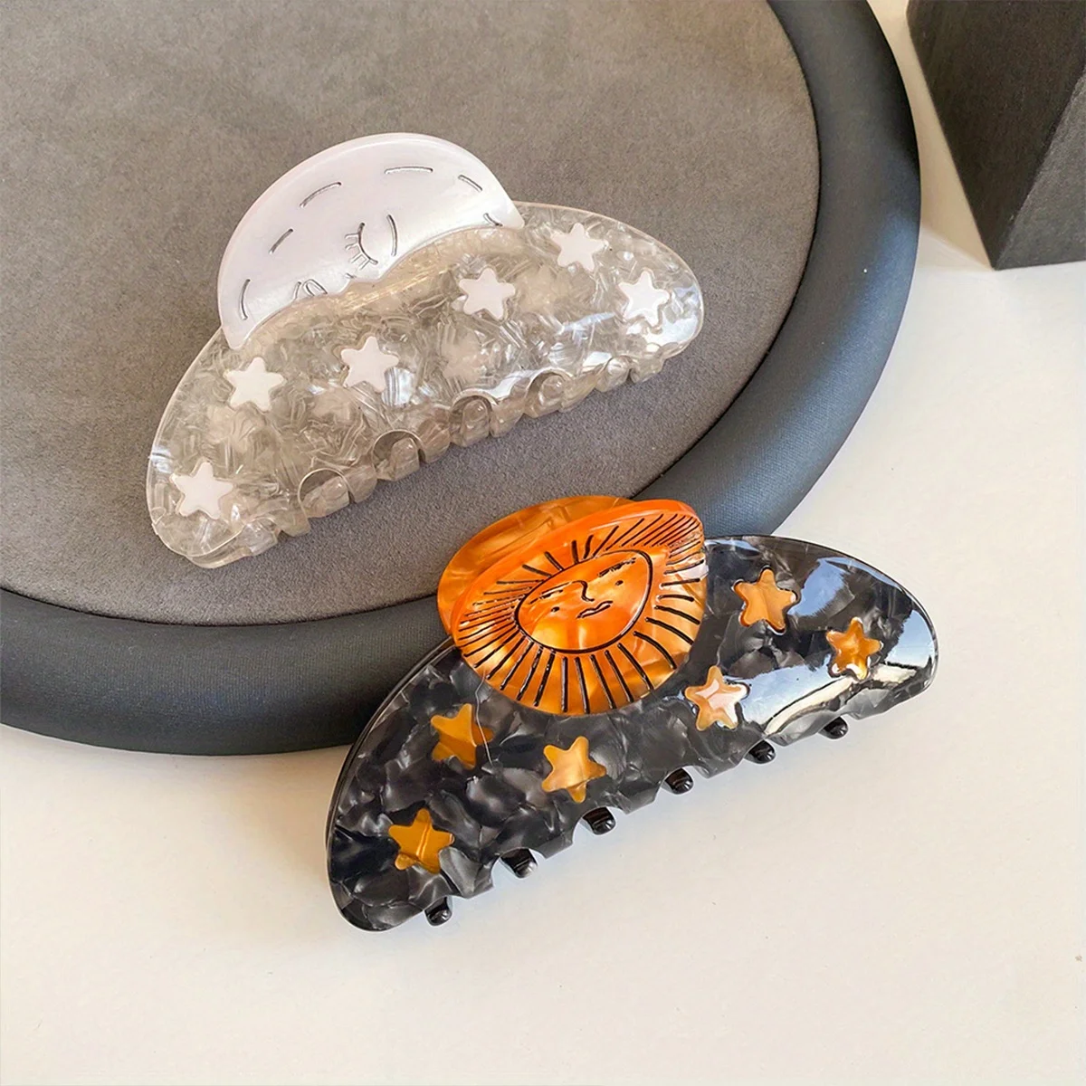 

Заколка для волос в виде улитки, подсолнуха