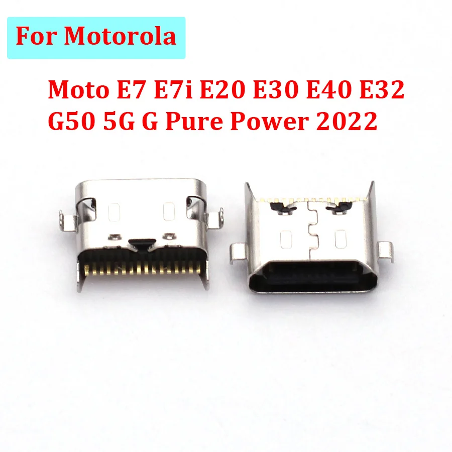 

5-20Pcs For Motorola Moto E7 E7i E20 E30 E40 E32 G50 5G G Pure Power 2022 USB Charging Port Dock Plug Connector Socket