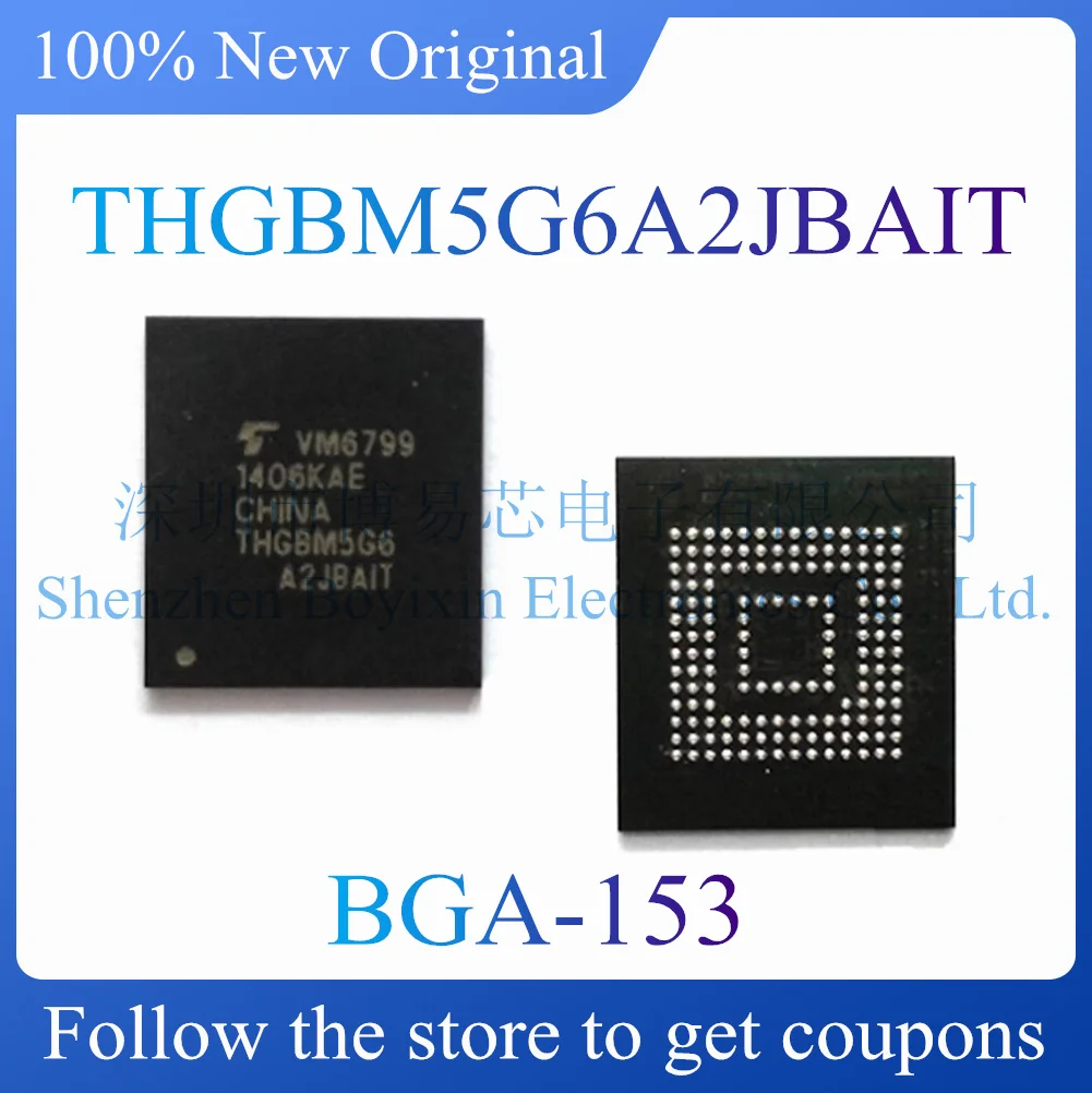 

NEW THGBM5G6A2JBAIT.Original and genuine memory.BGA-153