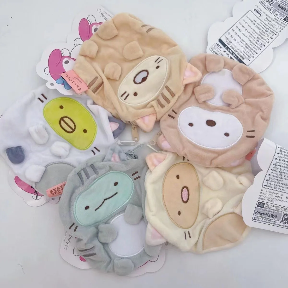 

New Cute Sumikko gurashi Children Plush Coin Purse Case Small Wallets Card ID Holder For Women